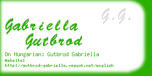 gabriella gutbrod business card